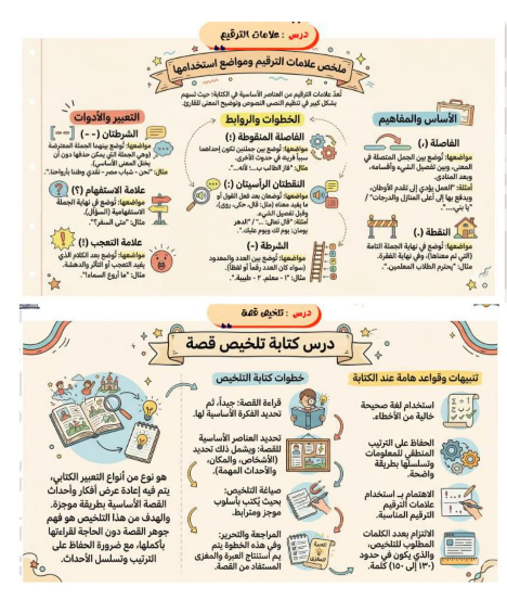 مراجعة ليلة الامتحان عربي اولى ثانوي9